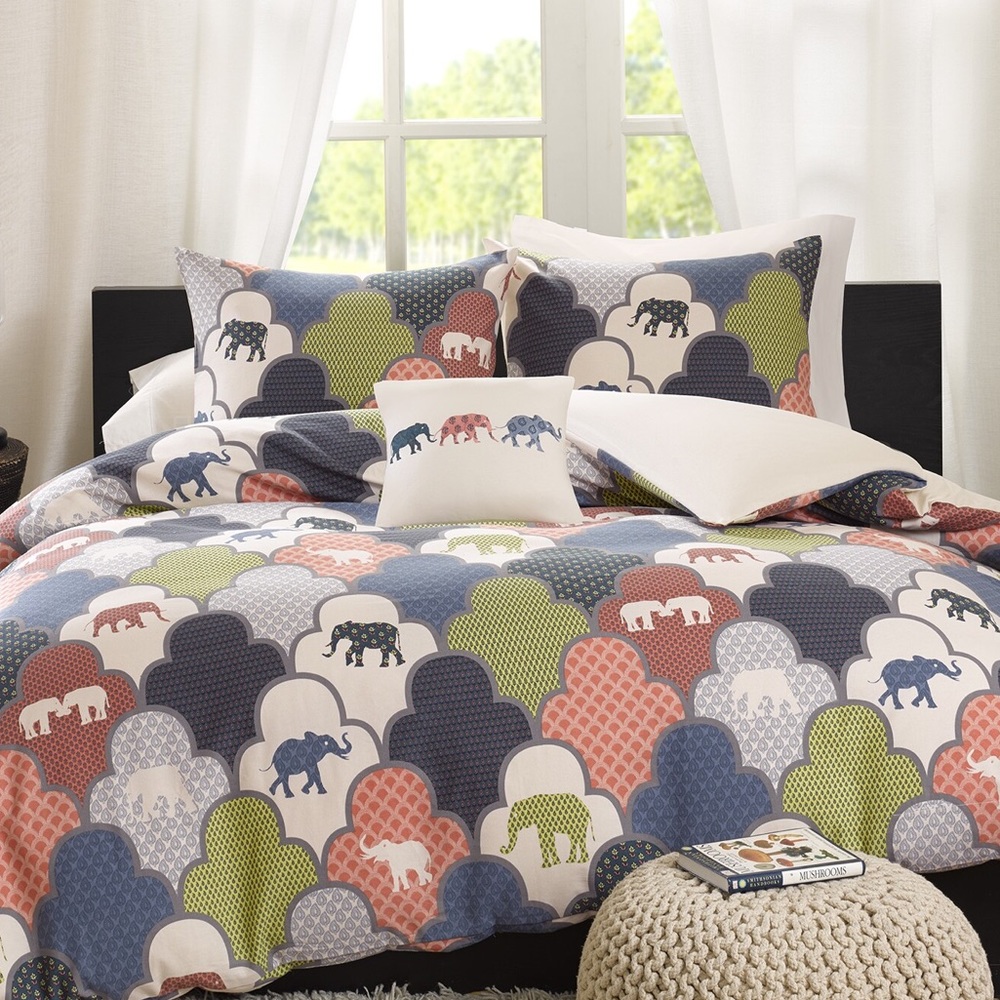 HipStyle ‘Padma’ Elephant Cotton Duvet Cover *King*Duvet